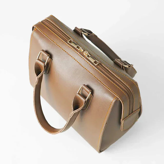 Mystic Brown Handbag with Adjustable & Removable Shoulder Strap