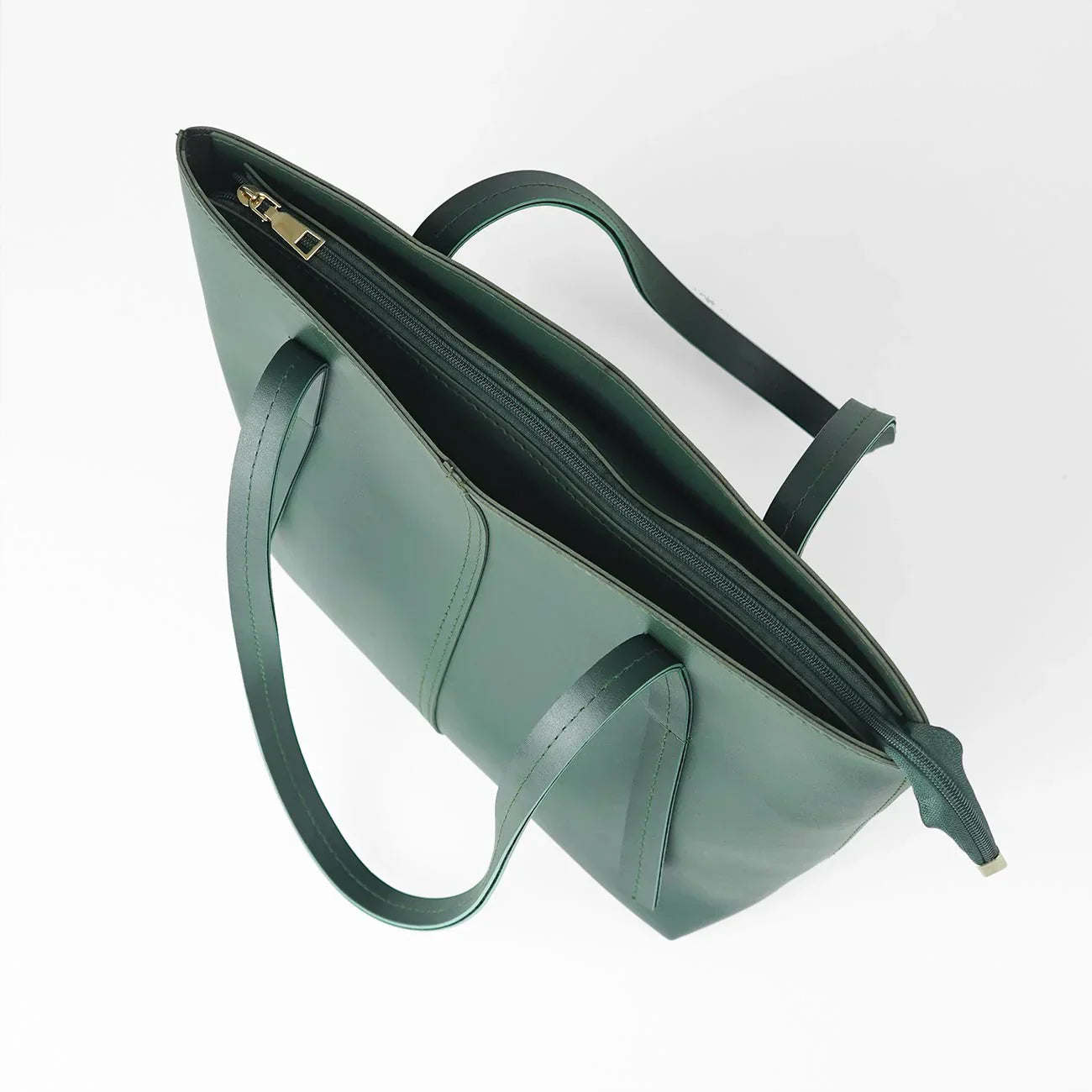 Grace Green Faux Leather Handbag Set – 3 Pieces with Shoulder Straps