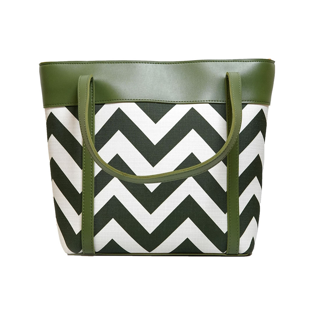 Glam Green Faux Leather Handbag – Stylish Everyday Tote