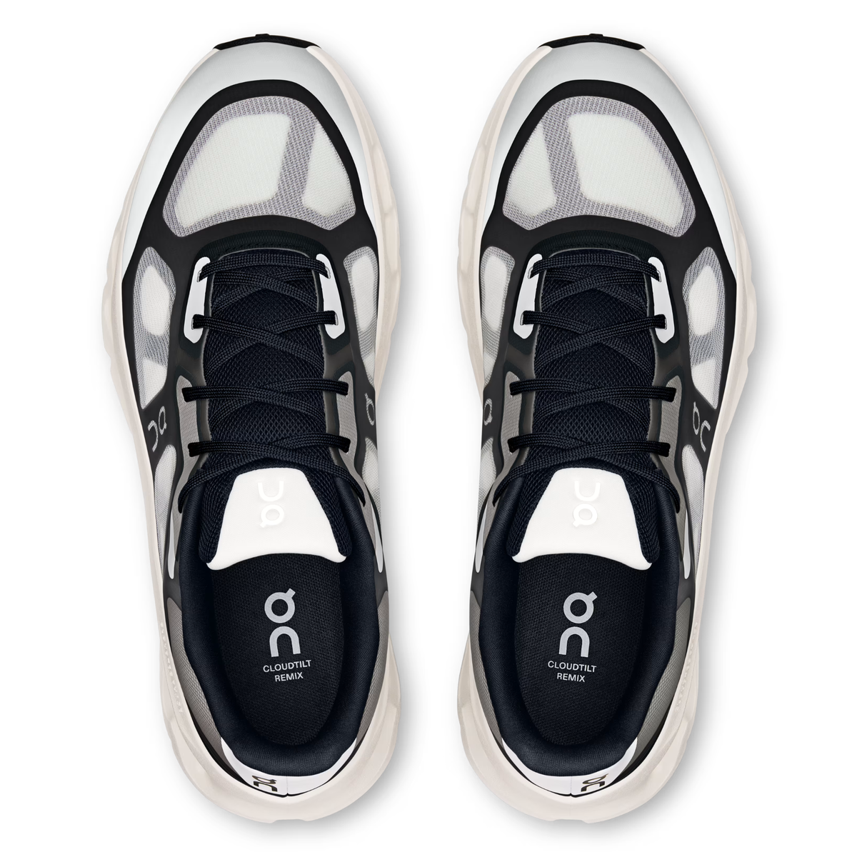 Cloudtilt Remix Series Comfortable and Versatile Casual Running Shoes Black/White