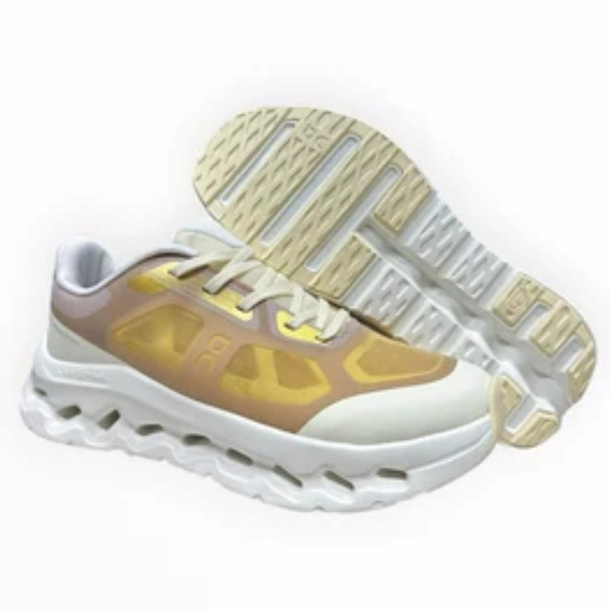 Cloudtilt Remix Series Comfortable and Versatile Casual Running Shoes Brown/White