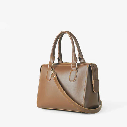 Mystic Brown Handbag with Adjustable & Removable Shoulder Strap