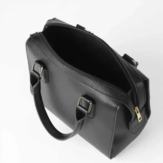 Mystic Black Handbag with Adjustable & Removable Shoulder Strap
