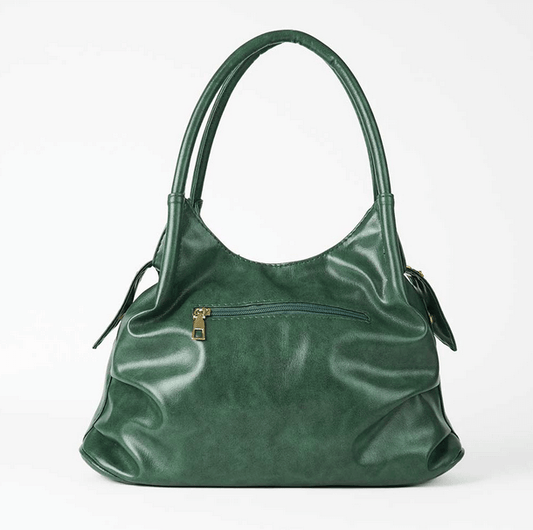Iris Green Faux Leather Handbag