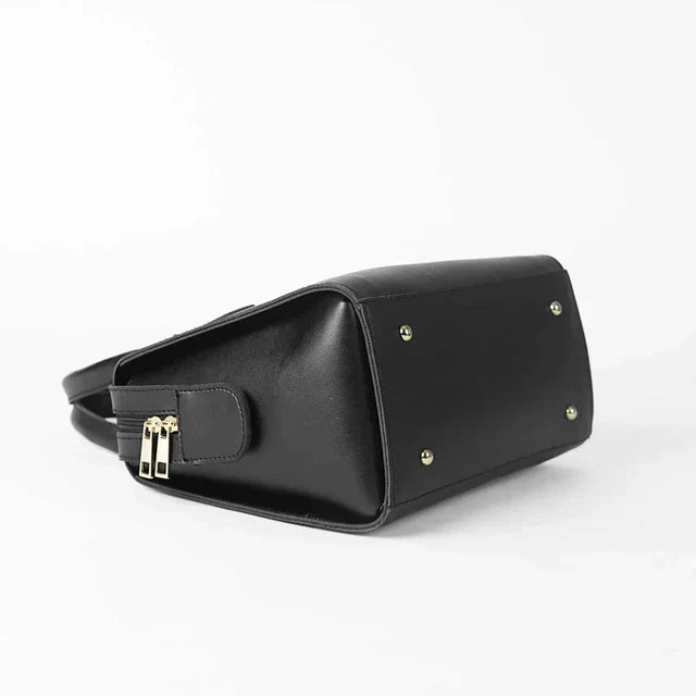 Mystic Black Handbag with Adjustable & Removable Shoulder Strap