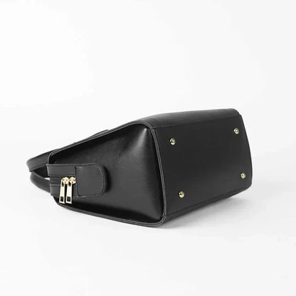 Mystic Black Handbag with Adjustable & Removable Shoulder Strap