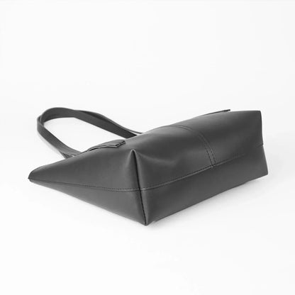 Grace Black Faux Leather 3-Piece Bag Set – Handbag
