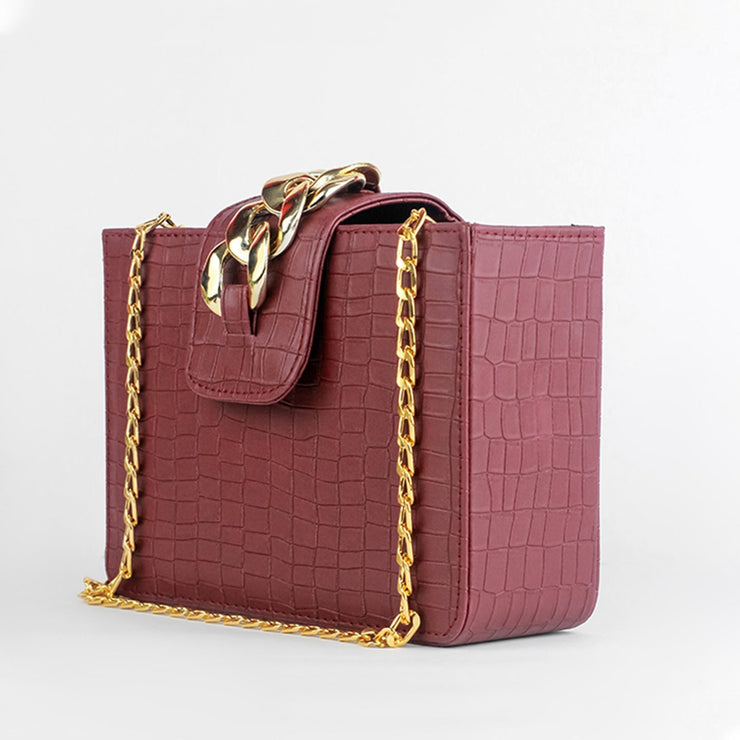 Modus Maroon Crossbody Bag