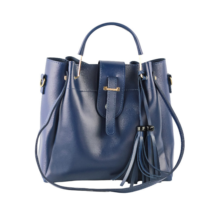 Luxe Tote Blue 3 Piece Handbag Set