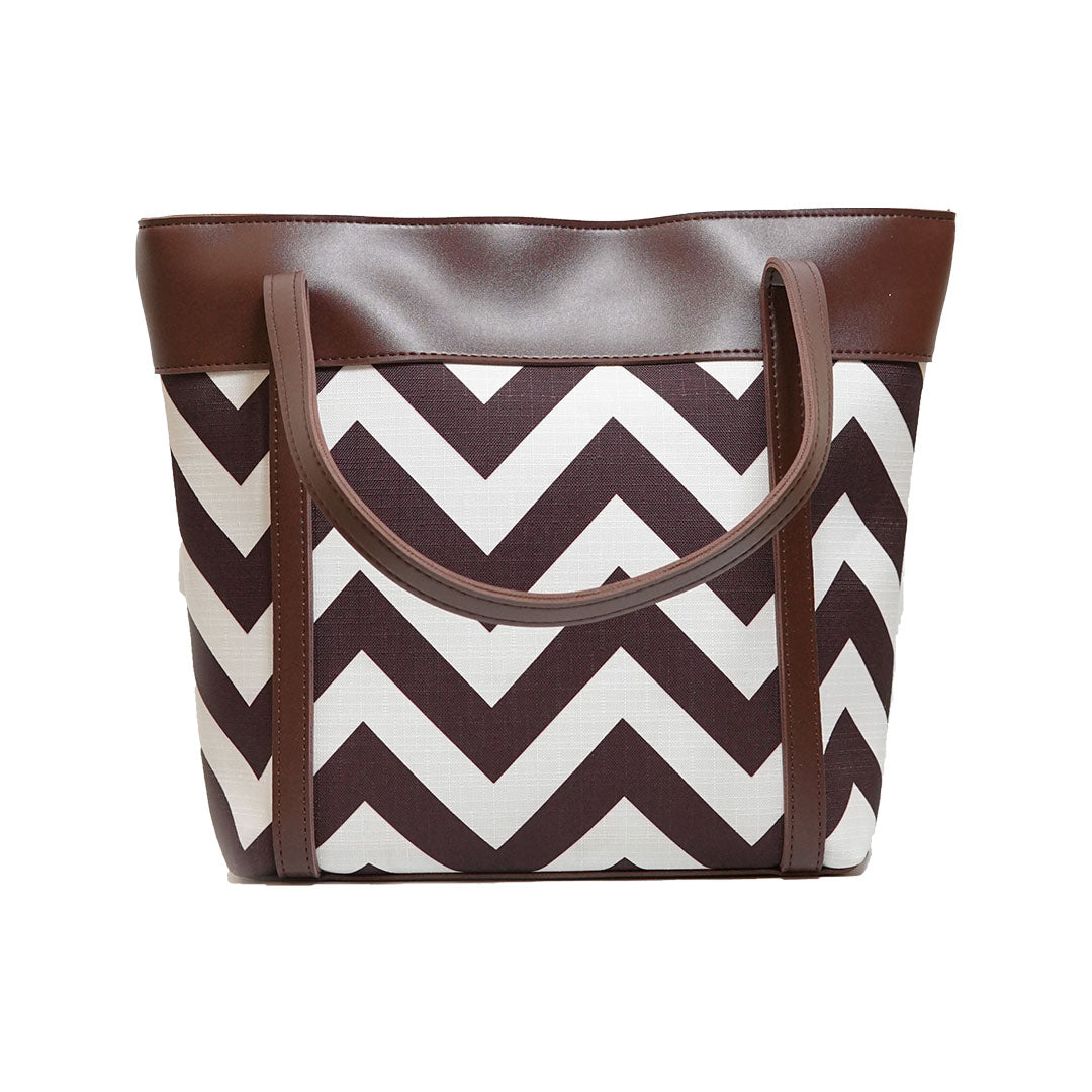 Glam Chocolate Faux Leather Handbag – Elegant Everyday Carry