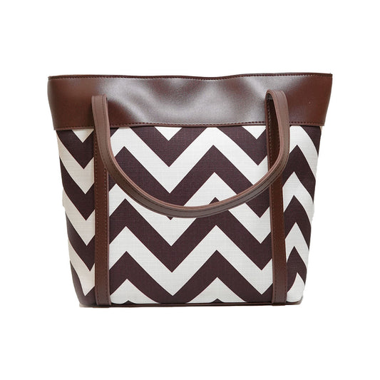 Glam Chocolate Faux Leather Handbag – Elegant Everyday Carry