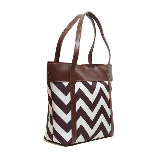 Glam Chocolate Faux Leather Handbag – Elegant Everyday Carry