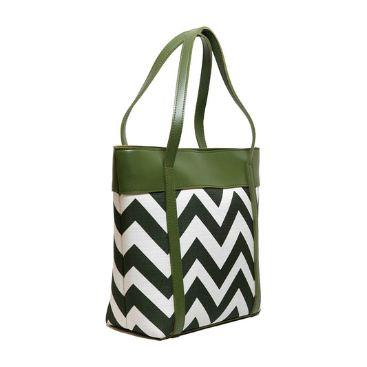 Glam Green Faux Leather Handbag – Stylish Everyday Tote