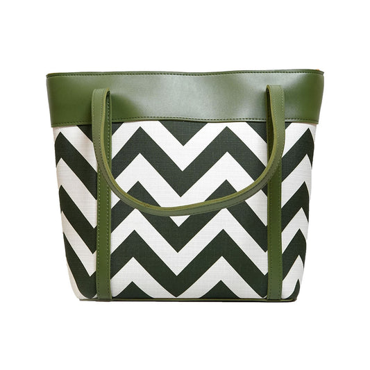 Glam Green Faux Leather Handbag – Stylish Everyday Tote