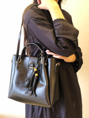 LuxeTote Grey 3 Piece Set Handbag