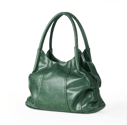 Iris Green Faux Leather Handbag