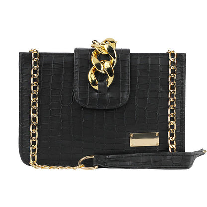 Modus Black Crossbody Bag with Full Zip Closure and Adjustable Strap