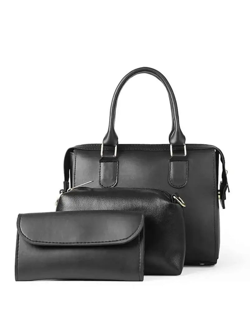 Mystic Black Handbag with Adjustable & Removable Shoulder Strap
