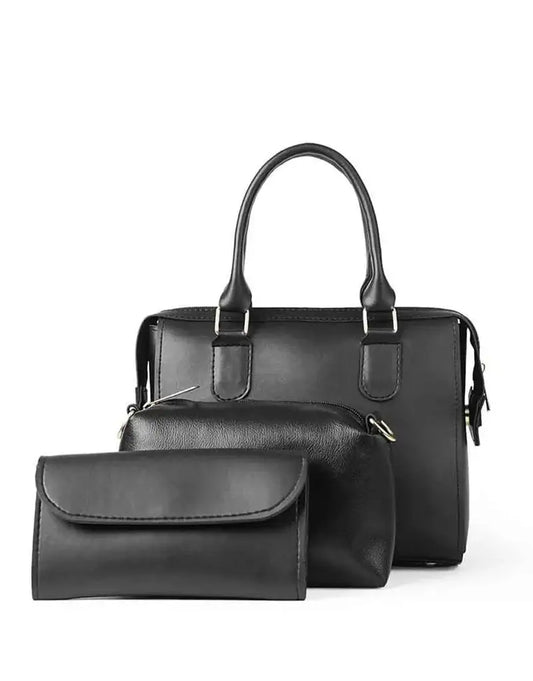 Mystic Black Handbag with Adjustable & Removable Shoulder Strap
