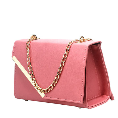 Luna Pink Faux Leather Crossbody Bag