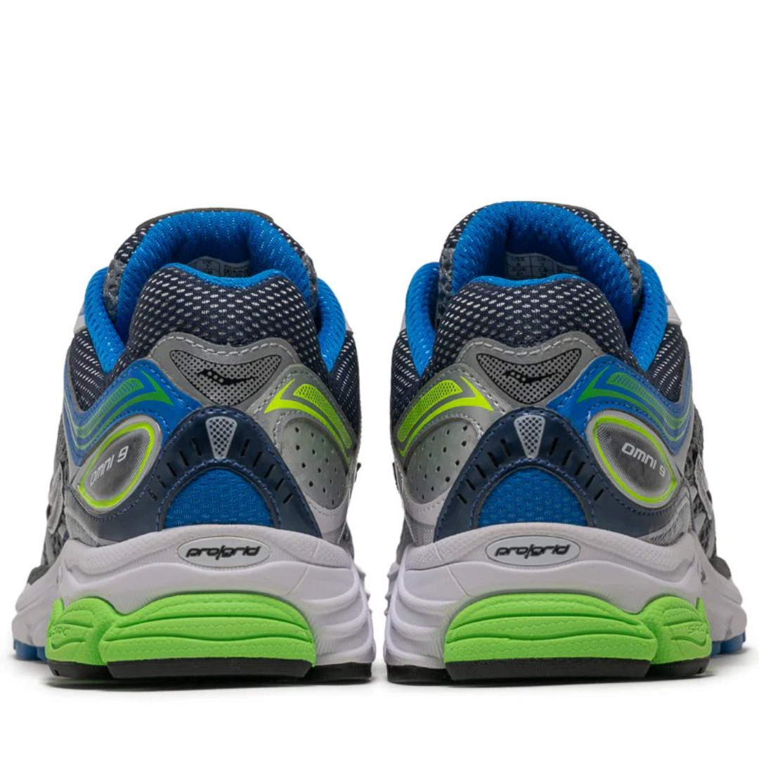 Saucony ProGrid Omni 9 Grey Slime Blue