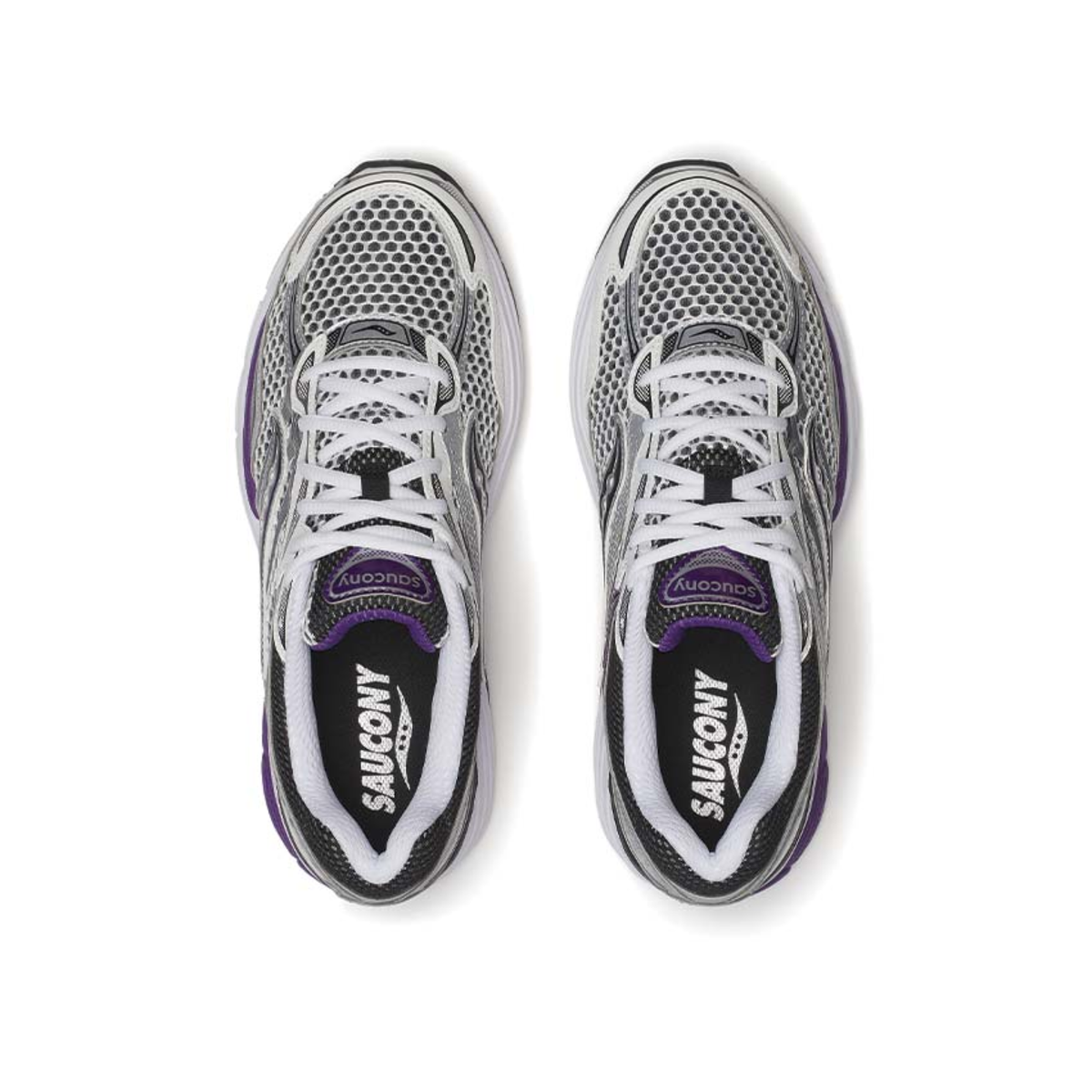 Saucony ProGrid Omni 9 White Black Silver Purple
