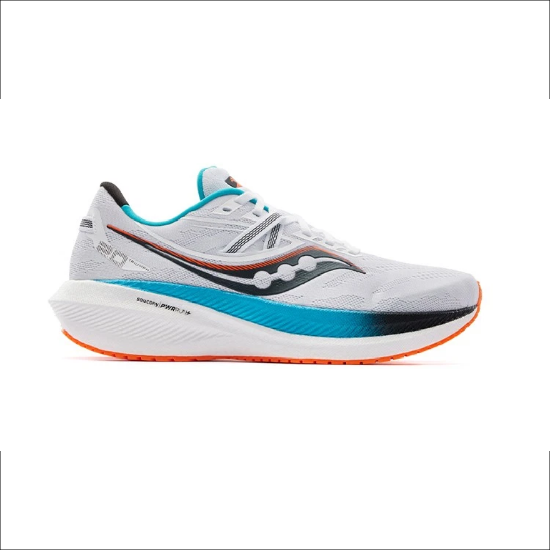 Saucony Triumph 20 White Blue Orange