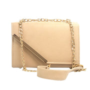 Luna Beige Faux Leather Crossbody Bag