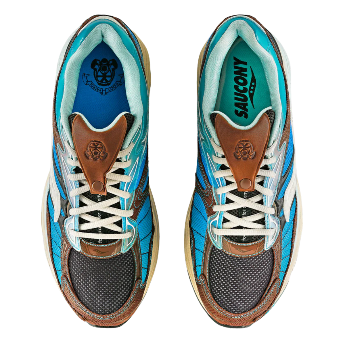 Saucony ProGrid Omni 9 Footpatrol Blue Brown
