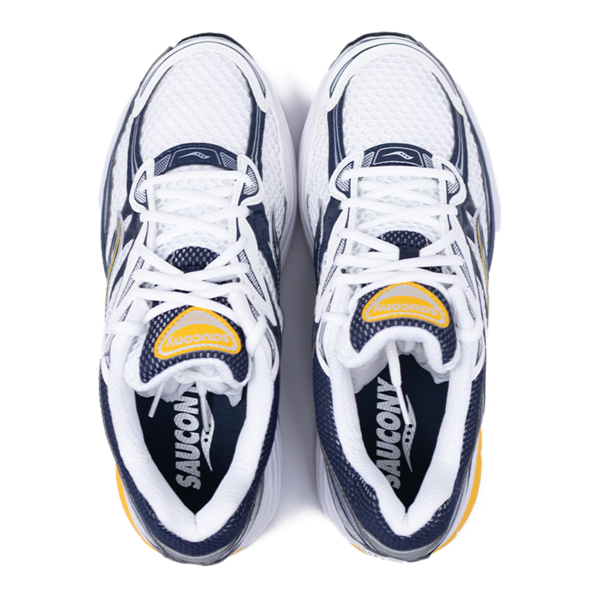 Saucony ProGrid Omni 9 White Navy Yellow