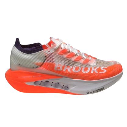 Brooks Hyperion Elite 5 Marathon Shoes White/Orange/Purple