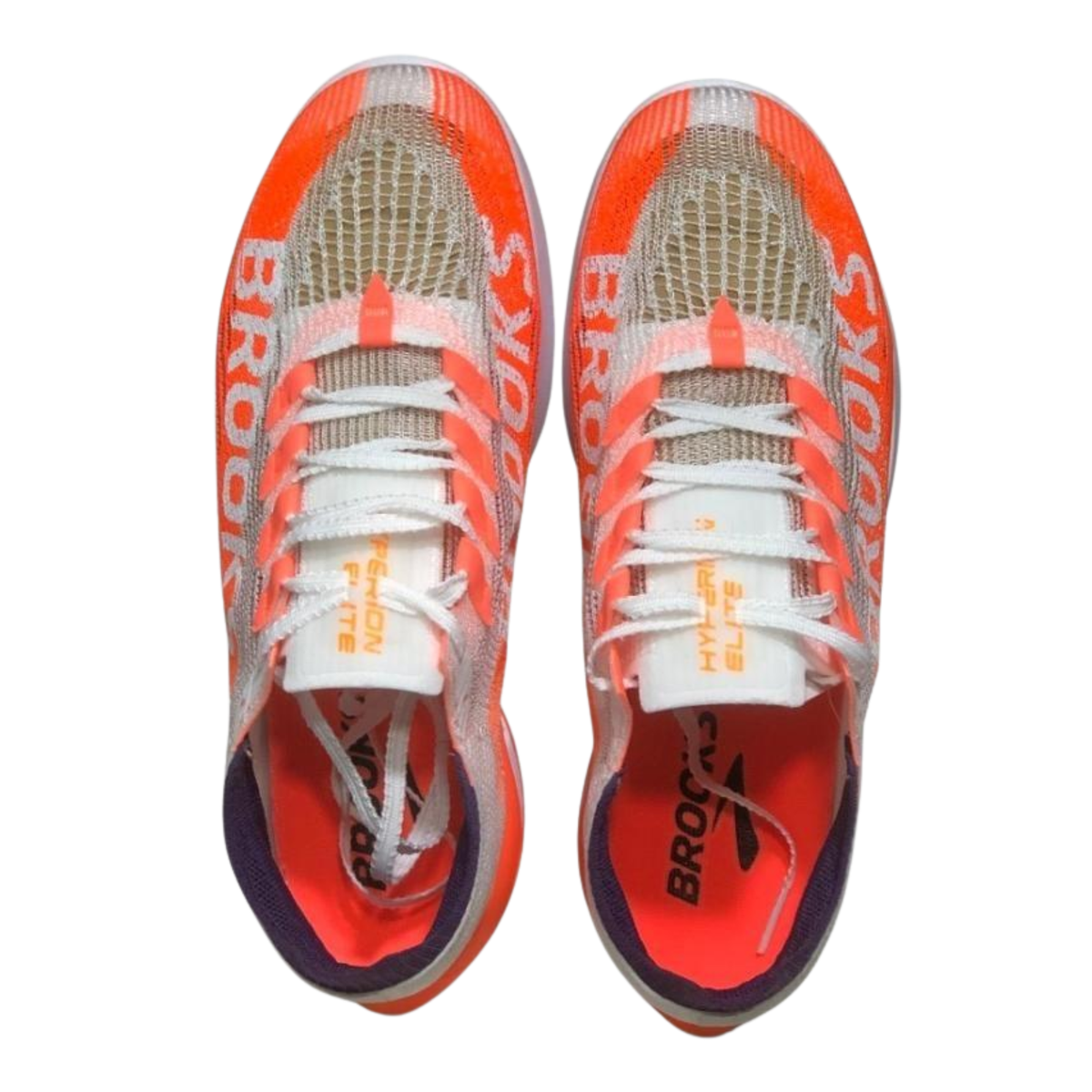 Brooks Hyperion Elite 5 Marathon Shoes White/Orange/Purple
