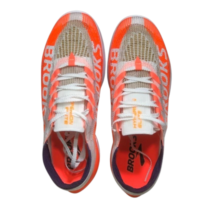 Brooks Hyperion Elite 5 Marathon Shoes White/Orange/Purple