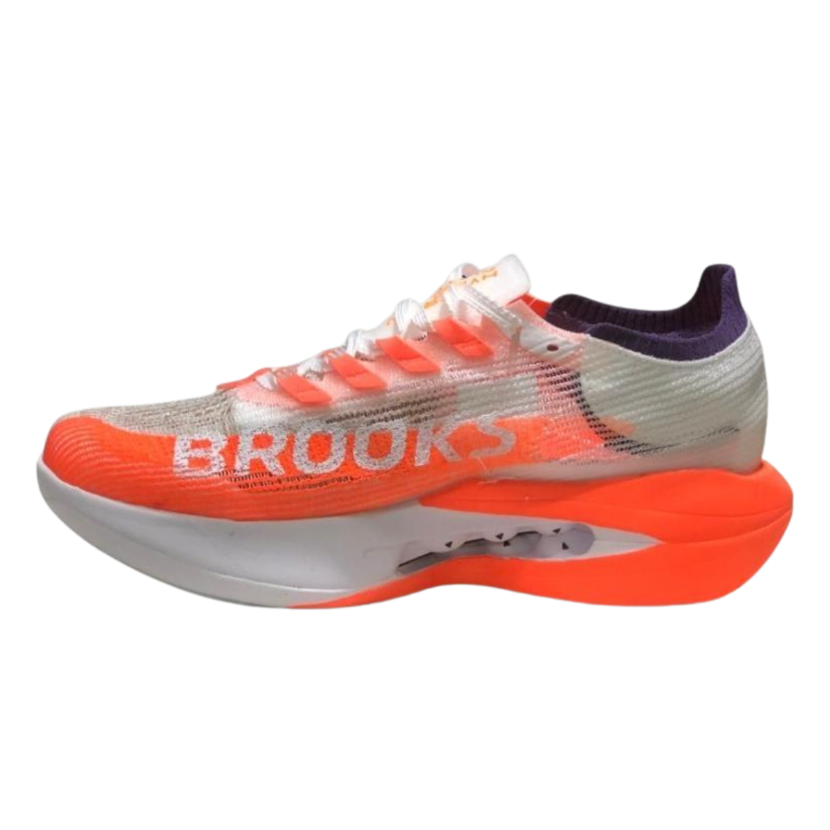 Brooks Hyperion Elite 5 Marathon Shoes White/Orange/Purple