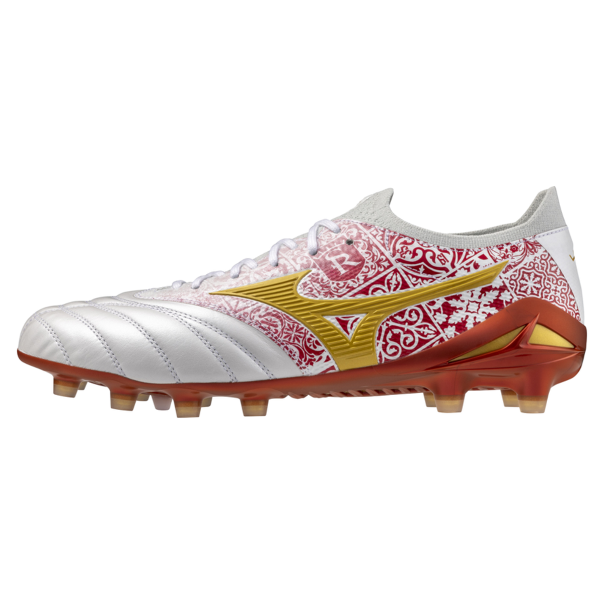 Mizuno Morelia Neo IV BATE Made In Japan White / Red / Golden