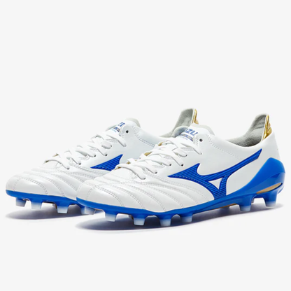 Mizuno Morelia Neo II Made in Japan White/Blue/Golden
