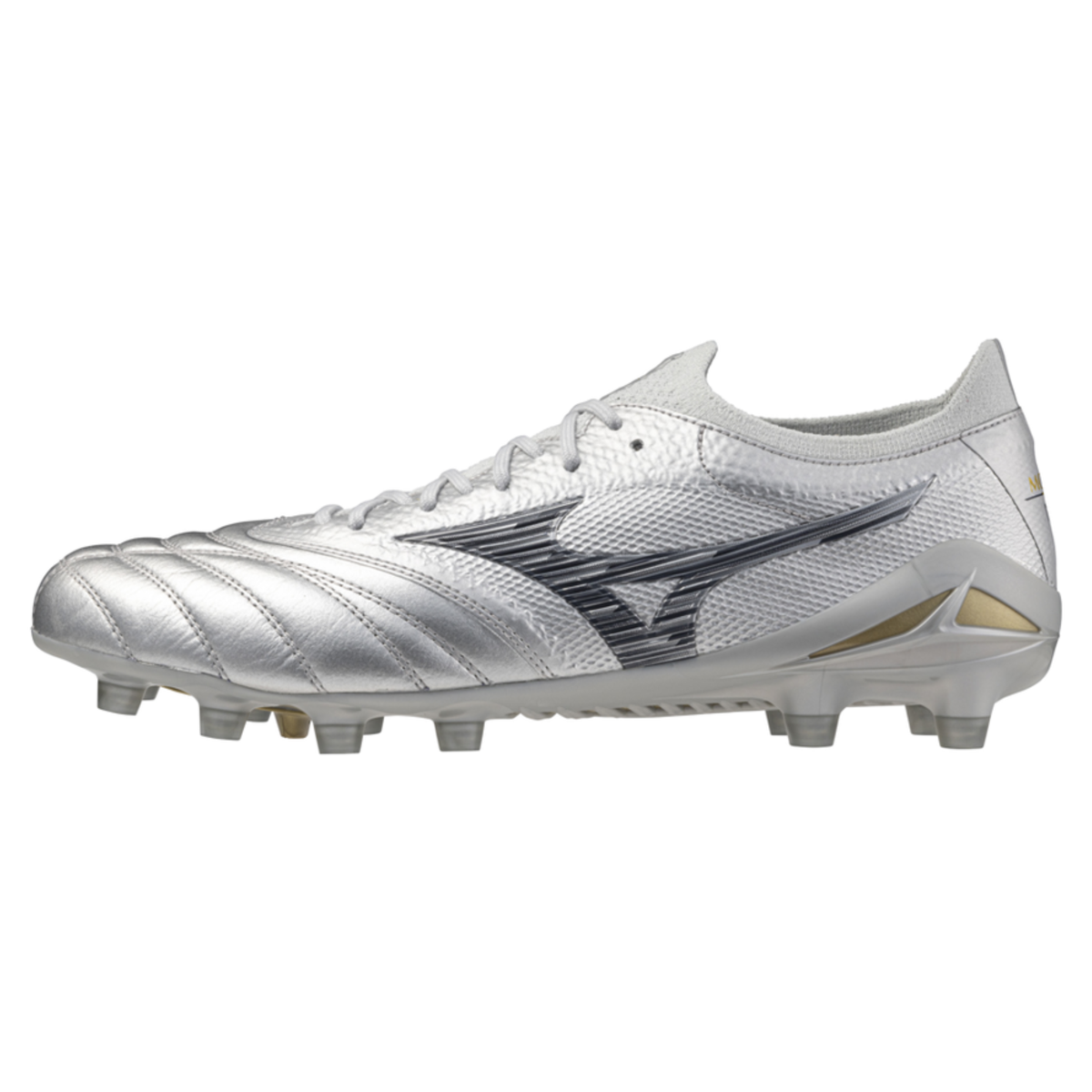 Mizuno Morelia Neo IV Beta Elite FG Made in Japan Silver/Golden