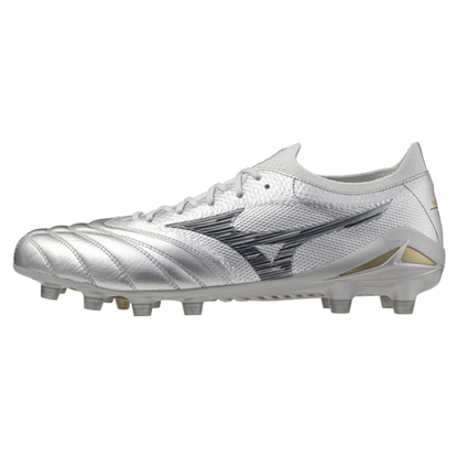 Mizuno Morelia Neo IV Beta Elite FG Made in Japan Silver/Golden