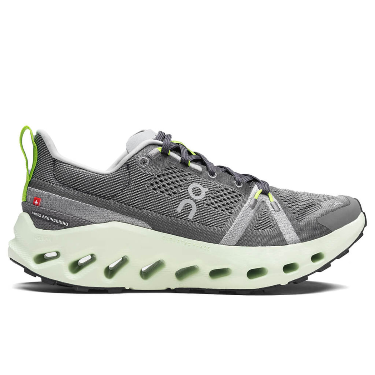 On Running Cloudsurfer Trail Outdoor Running Shoes Grey/Green