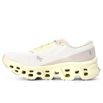 Cloudmonster 3 Men's and Women's Long Distance Running Shoes Trendy Sports Shoes White/Beige