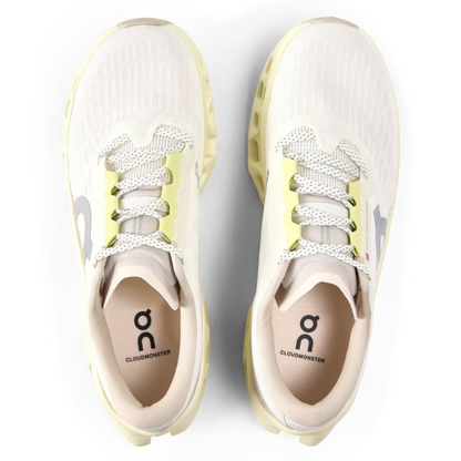 Cloudmonster 3 Men's and Women's Long Distance Running Shoes Trendy Sports Shoes White/Beige