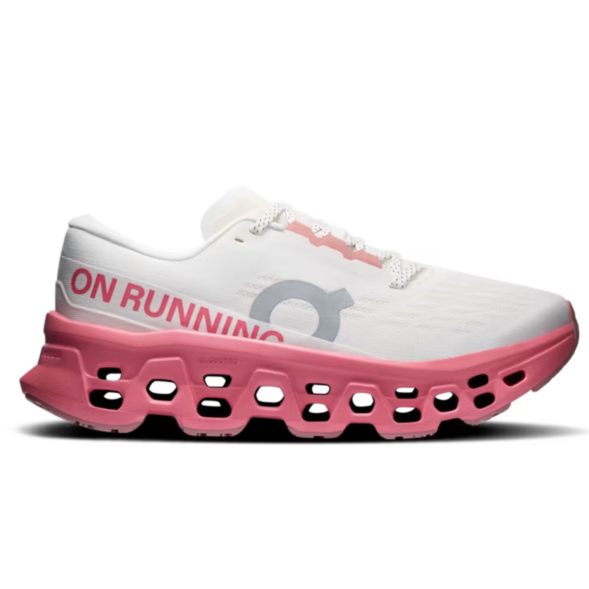 Cloudmonster 3 Trendy Sports Shoes for Both Men and Women Dark Pink/White