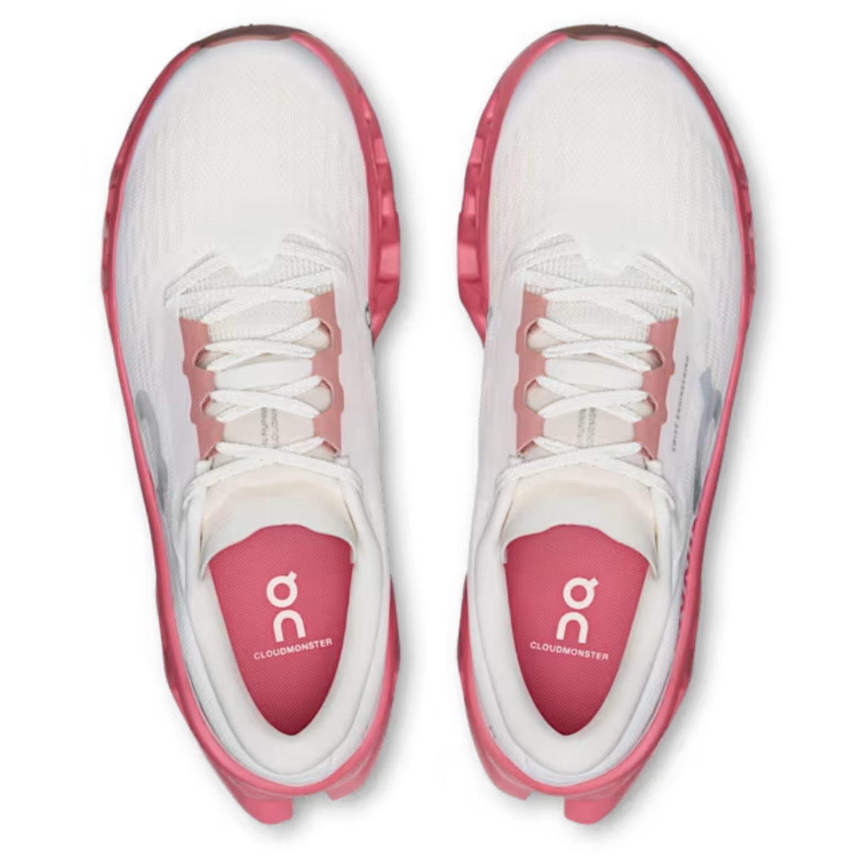 Cloudmonster 3 Trendy Sports Shoes for Both Men and Women Dark Pink/White