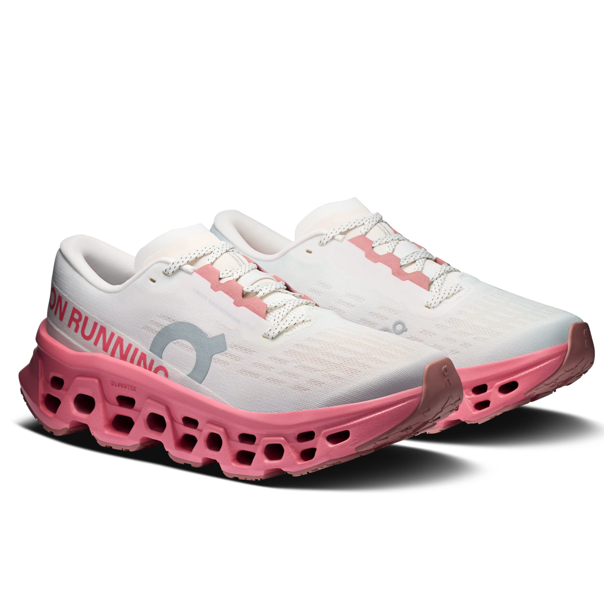 Cloudmonster 3 Trendy Sports Shoes for Both Men and Women Dark Pink/White