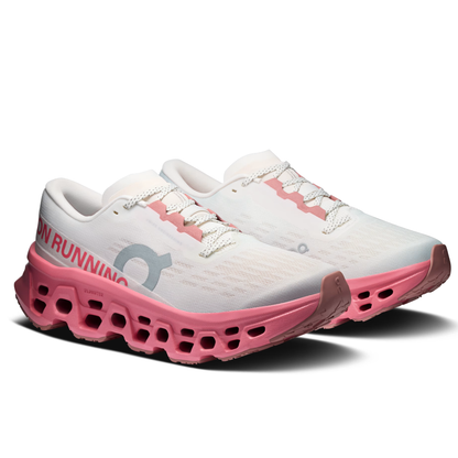 Cloudmonster 3 Trendy Sports Shoes for Both Men and Women Dark Pink/White
