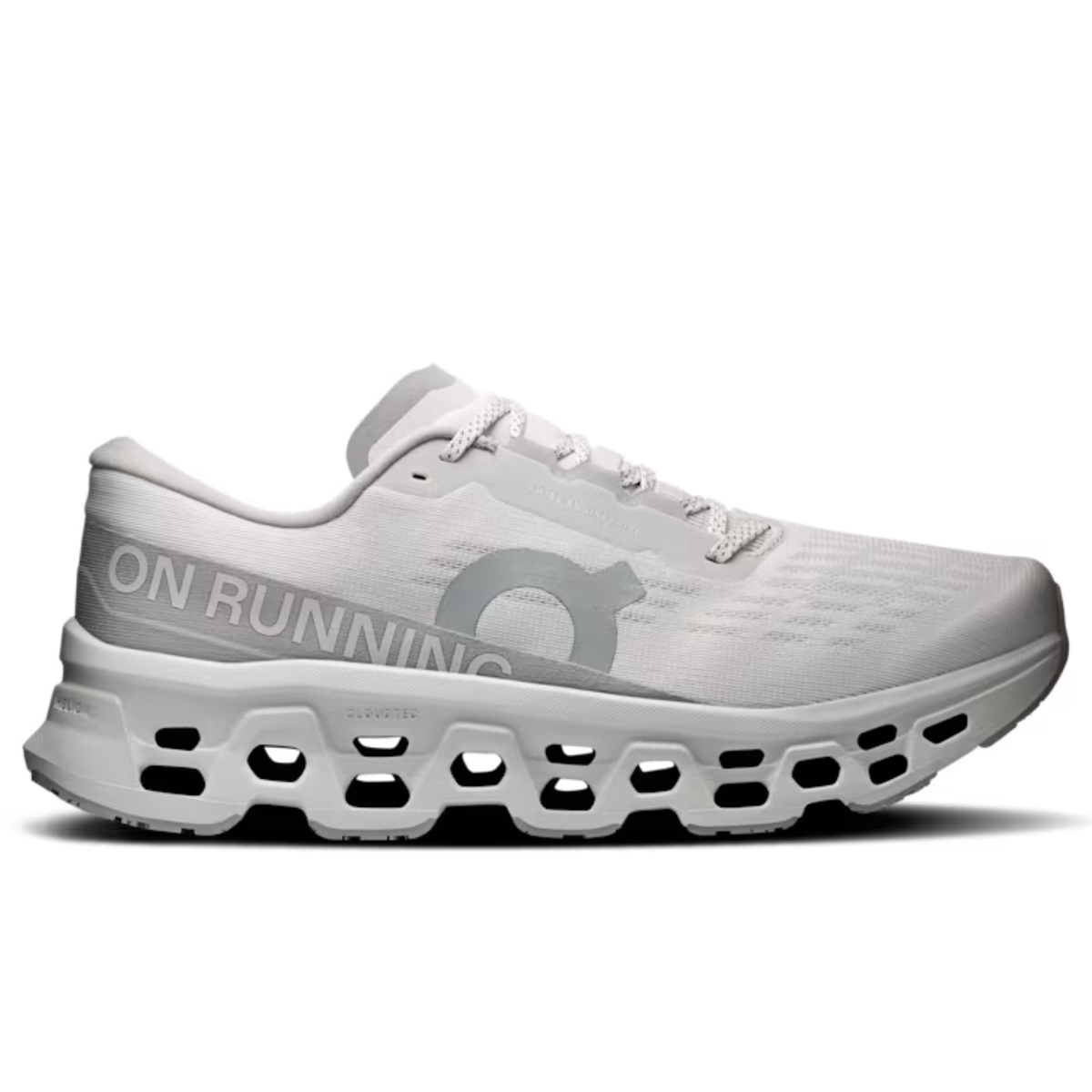 Cloudmonster 3 Trendy Sports Shoes for Both Men and Women Light Gray/White