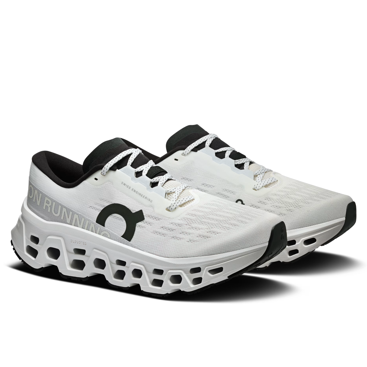 Cloudmonster Void New Men's and Women's Cushioning Casual Sports Shoes White/Black