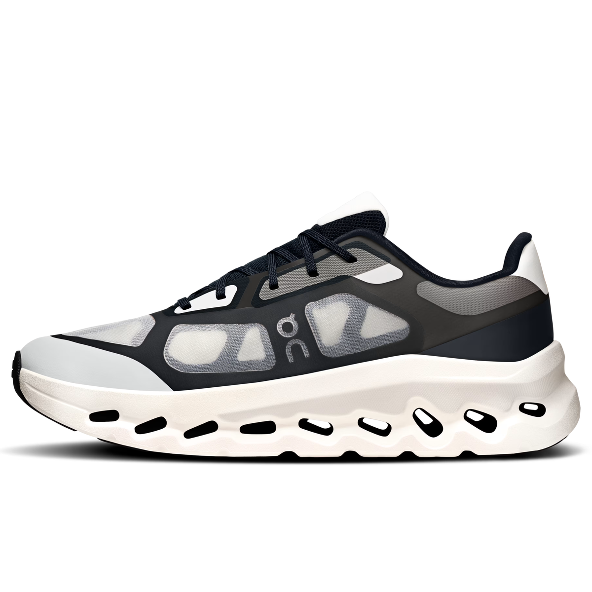 Cloudtilt Remix Series Comfortable and Versatile Casual Running Shoes Black/White