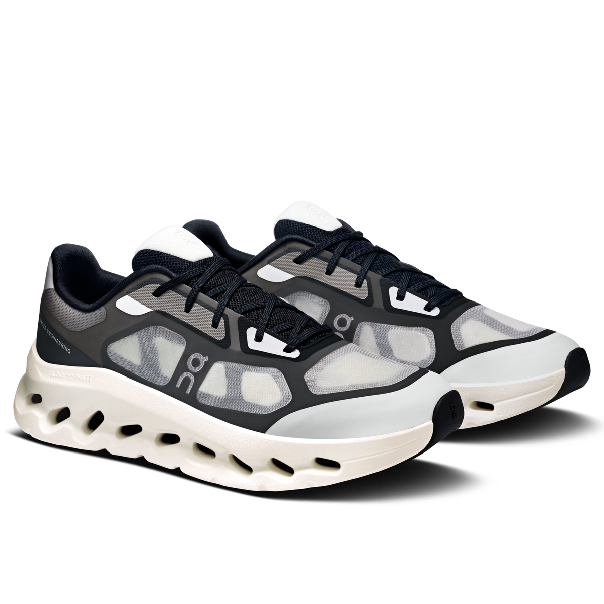 Cloudtilt Remix Series Comfortable and Versatile Casual Running Shoes Black/White