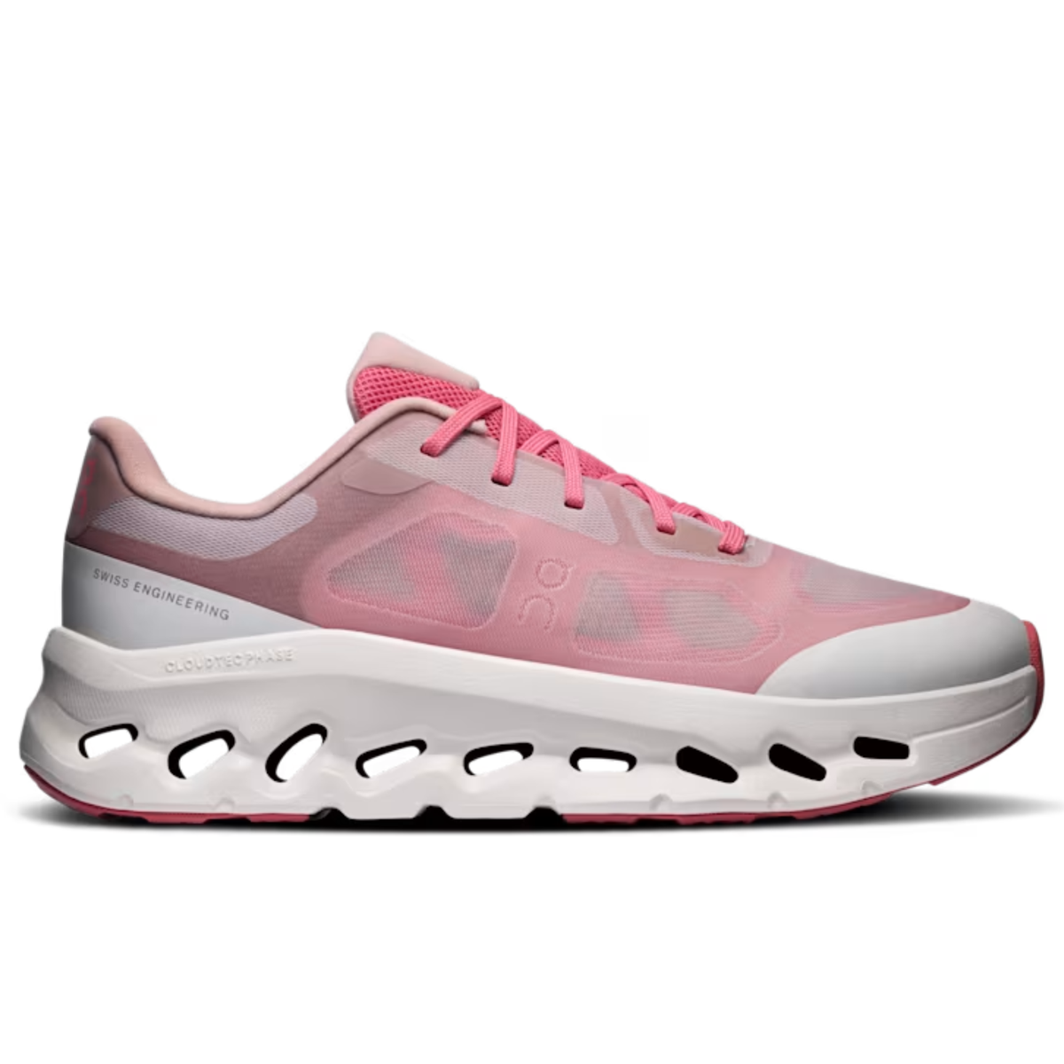 Cloudtilt Remix Series Comfortable and Versatile Casual Running Shoes Pink/White